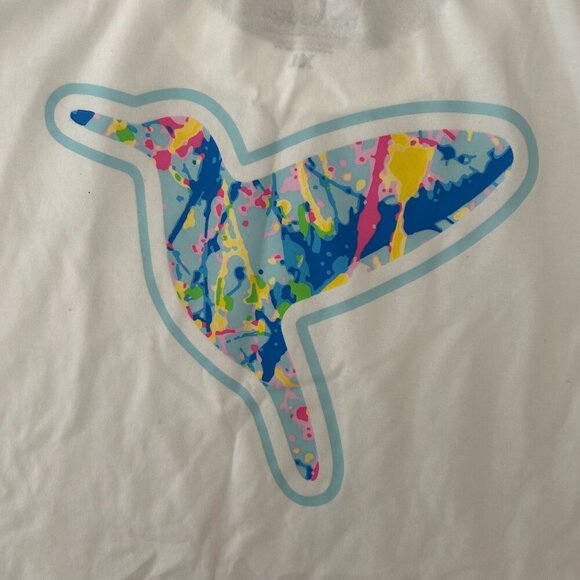 NWOT Birddogs Men's Splatterpaint Hummingbird Logo White Tee Shirt Size XL - Picture 2 of 11